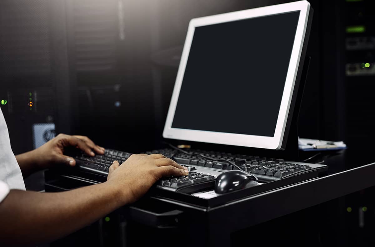 Each server needs to be thoroughly checked. Cropped shot of an u